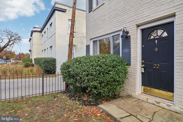 view of entrance to property