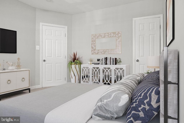 bedroom with carpet flooring