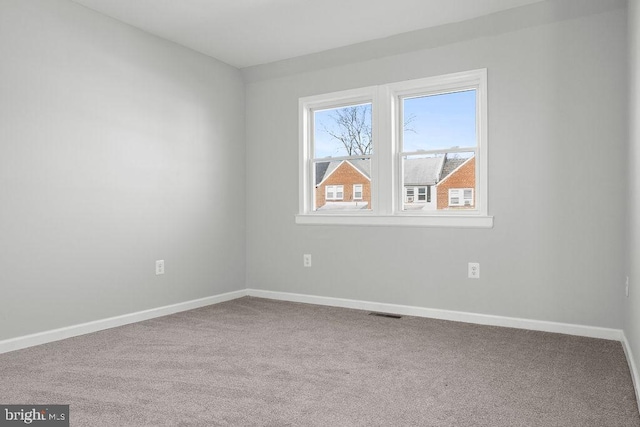 view of carpeted empty room