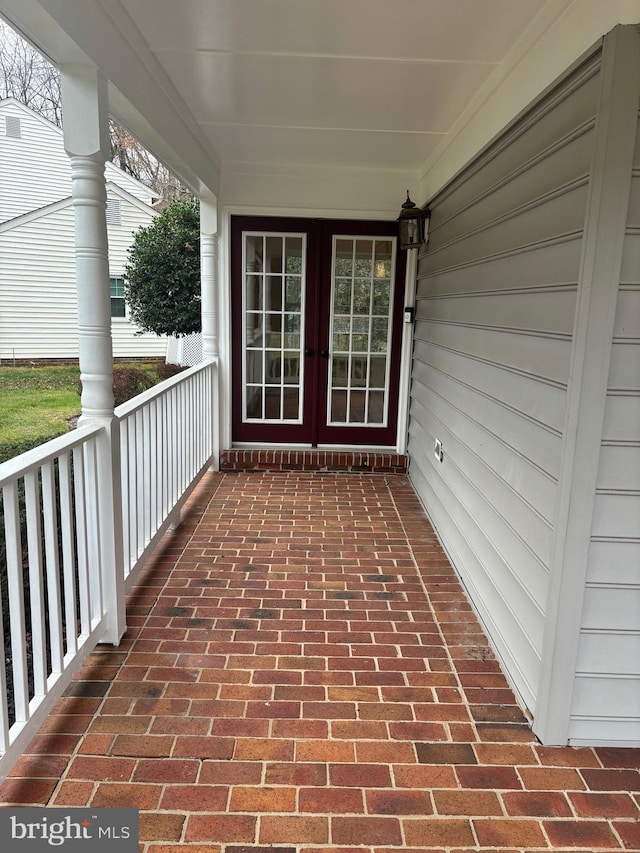 view of patio with covered porch