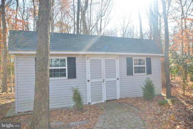 view of outbuilding