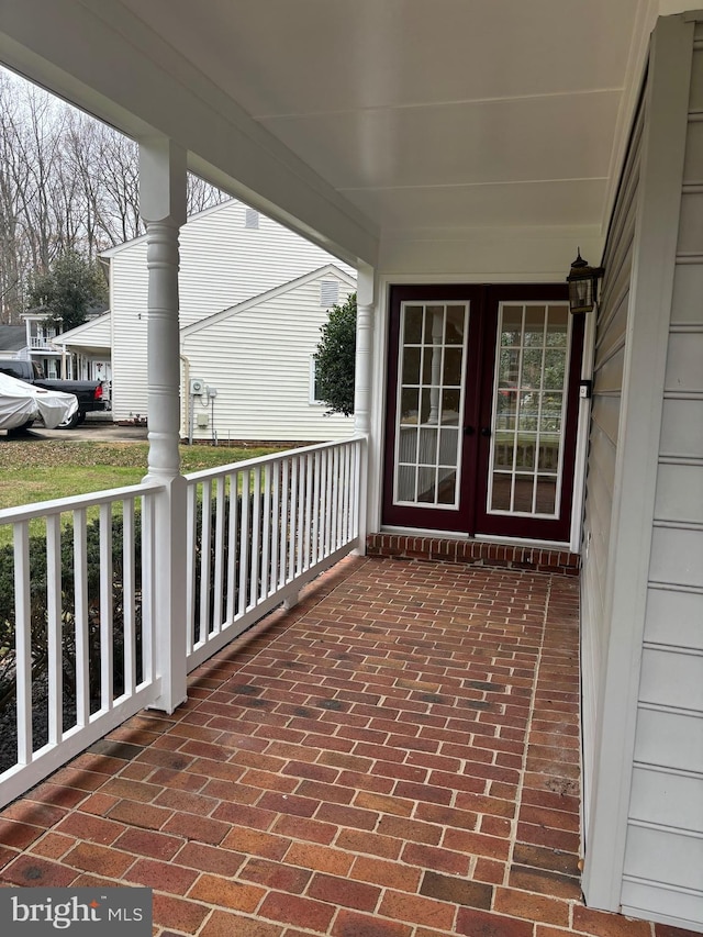 view of patio with covered porch