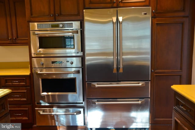 kitchen with stainless steel appliances