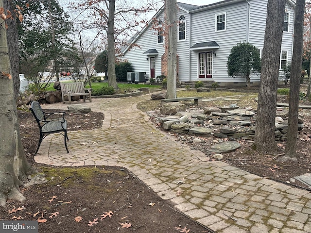 view of patio with cooling unit