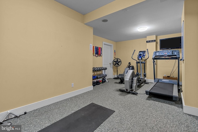 view of exercise room