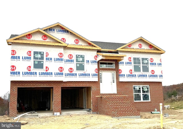 view of front of home featuring a garage