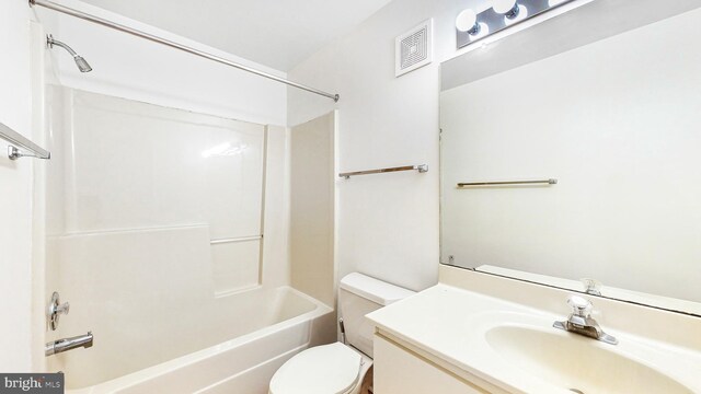 33945 Middleton Cir Unit 1, Lewes, DE 19958 - bathroom with toilet, shower / tub combination, and vanity