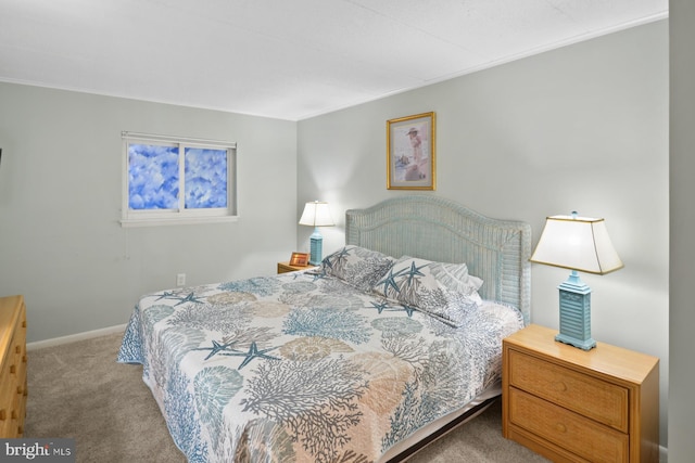 bedroom featuring carpet flooring