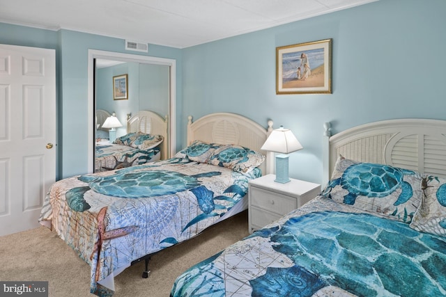 bedroom featuring carpet floors