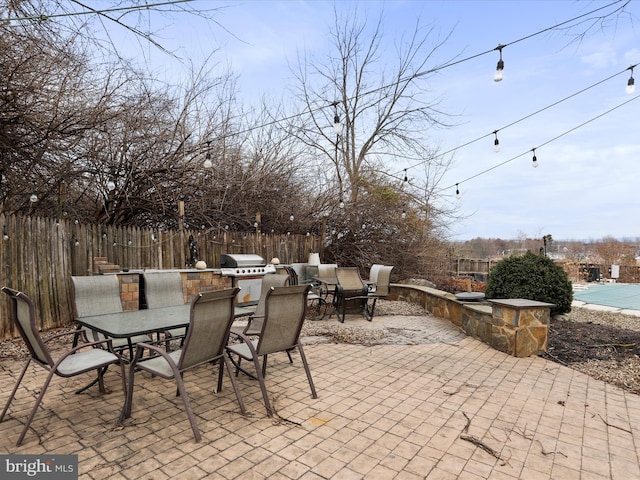 view of patio / terrace featuring area for grilling