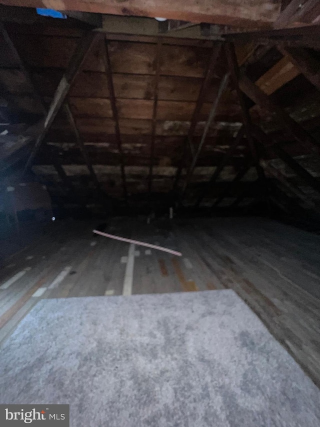 view of attic