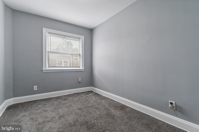 view of carpeted empty room