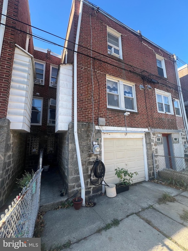 view of home's exterior featuring a garage