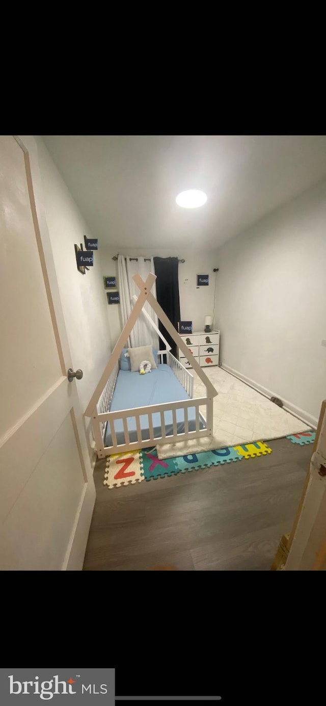 recreation room featuring hardwood / wood-style floors