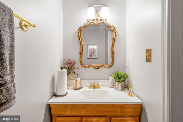 bathroom with vanity