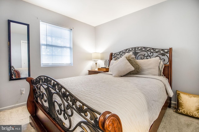 bedroom with carpet floors