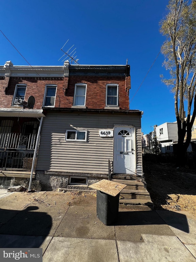 view of rear view of property