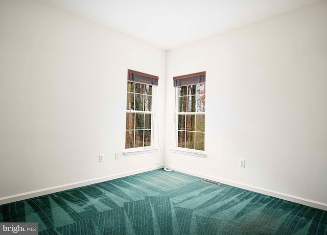 view of carpeted empty room