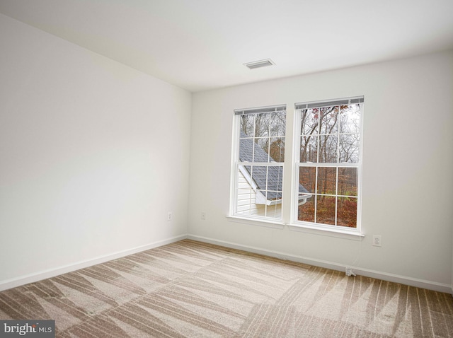 view of carpeted empty room