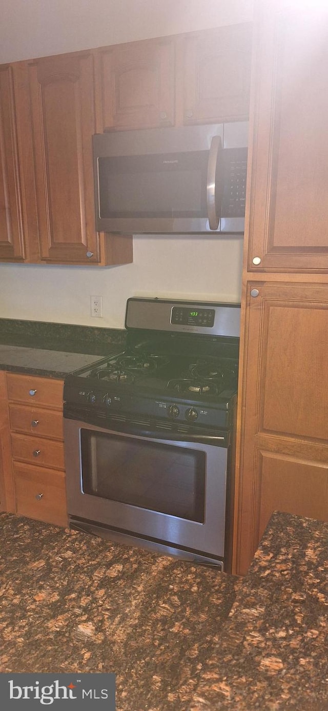 kitchen with stainless steel appliances