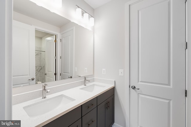 bathroom with vanity