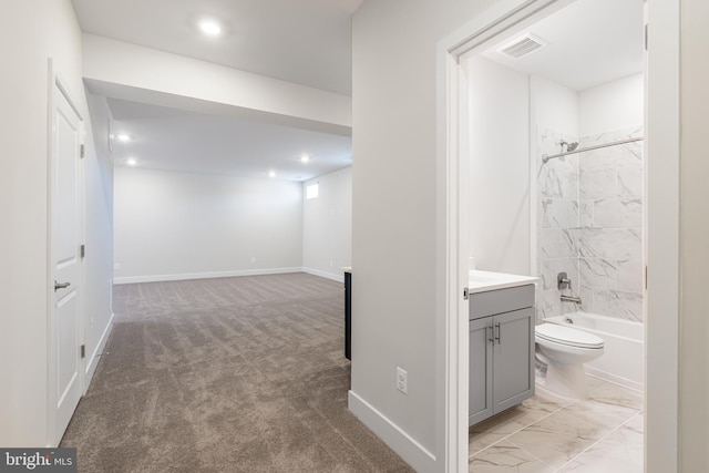 110 Stilly Way, Annapolis, MD 21403 - hall featuring recessed lighting, light carpet, and baseboards