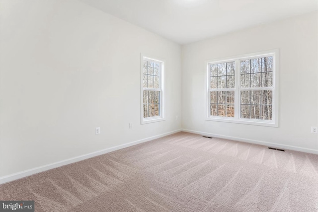 spare room with carpet floors