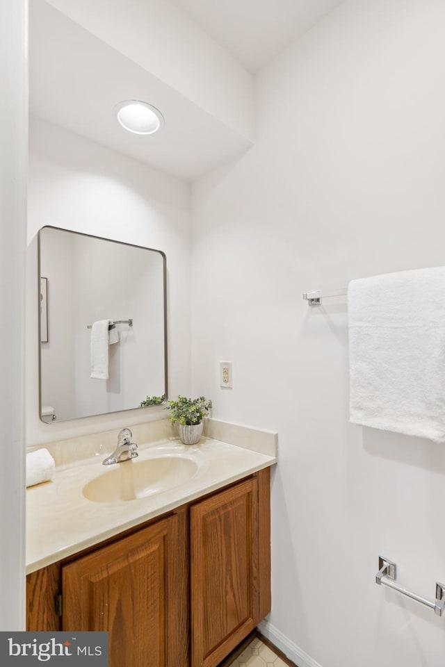 bathroom featuring vanity