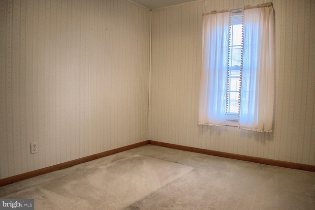 view of carpeted empty room