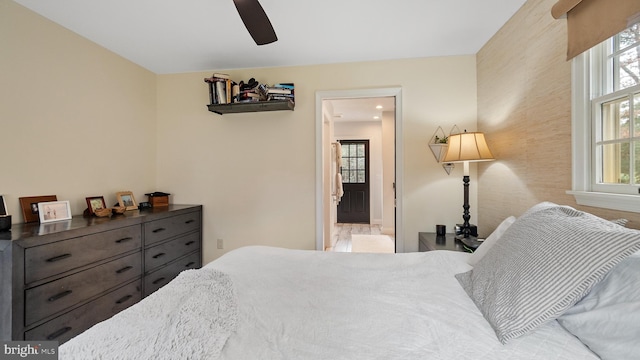6082 Hounds Bay Cir, Salisbury, MD 21801 - bedroom featuring ensuite bath and ceiling fan