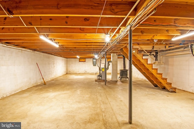 view of basement