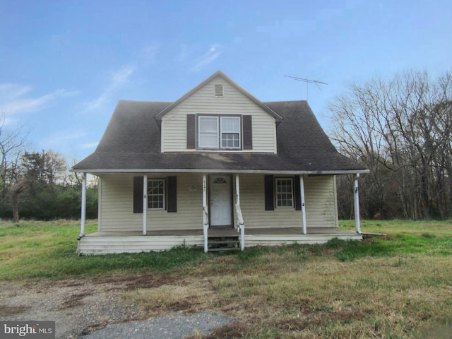 8240 Greenleek Hill Rd, Nanjemoy, MD 20662 - view of front of property with a porch and a front yard