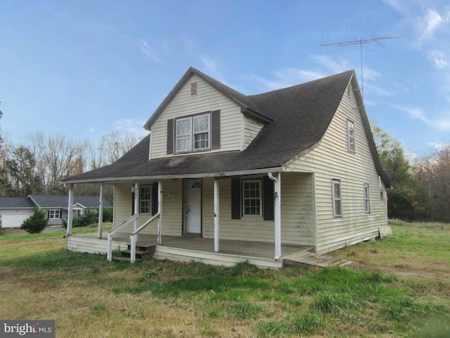 8240 Greenleek Hill Rd, Nanjemoy, MD 20662 - view of front of house with covered porch and roof with shingles