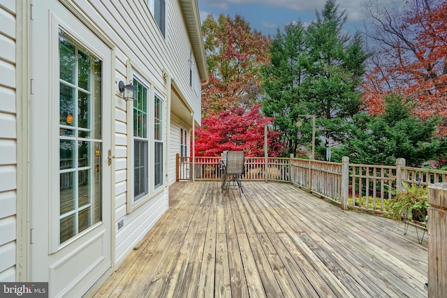 view of deck