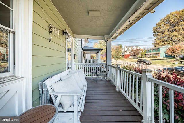 balcony with a porch