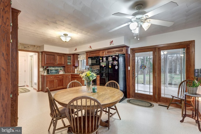 310 Updyke Rd, Littlestown, PA 17340 - dining room featuring a ceiling fan