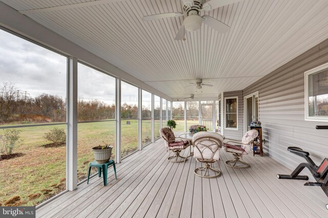 310 Updyke Rd, Littlestown, PA 17340 - sunroom with a ceiling fan