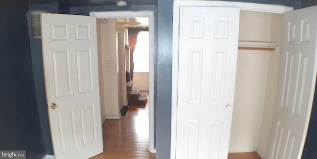 interior space with wood-type flooring