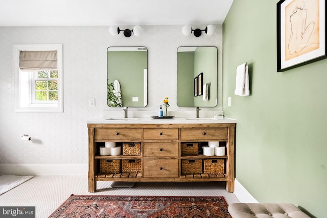 bathroom with vanity