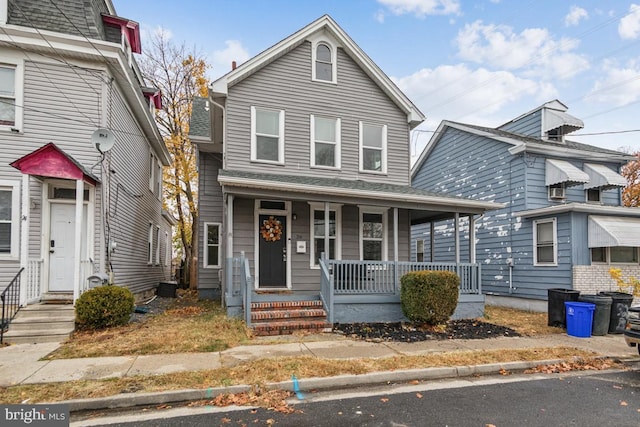 view of front property with a porch