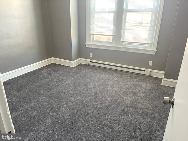 1635 S Etting St, Philadelphia, PA 19145 - carpeted spare room with a baseboard radiator and baseboards
