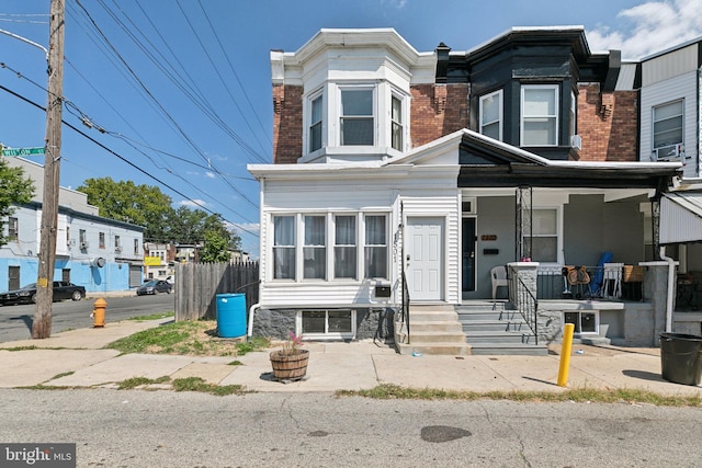 multi unit property with covered porch