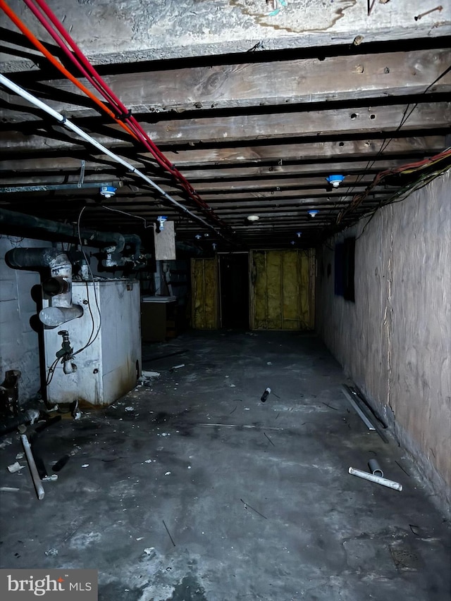 view of basement