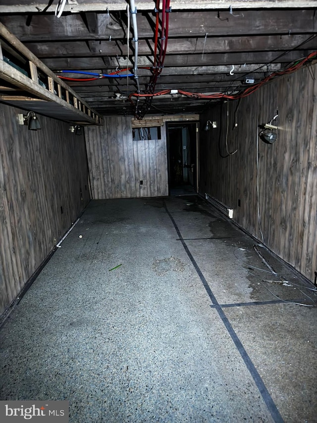 view of basement