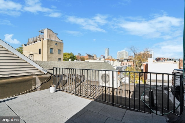 view of patio with a balcony