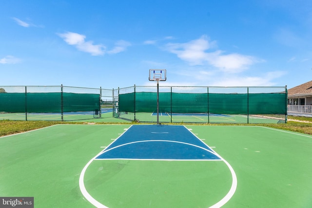 view of basketball court