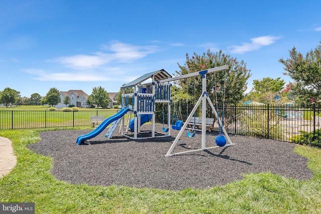 view of jungle gym