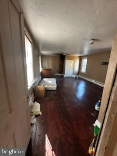 interior space featuring dark wood-type flooring