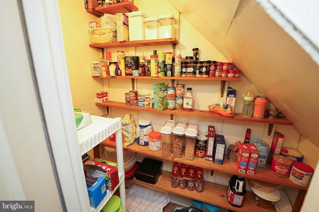 view of pantry