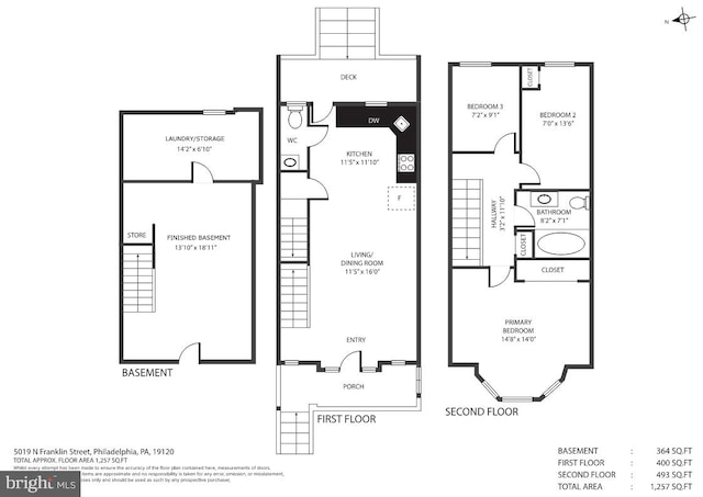 5019 N Franklin St, Philadelphia, PA 19120 - home floor plan
